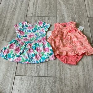 Bundle:Carter’s18M orange dress(bodysuit under,wonder nation with underwear,girl
